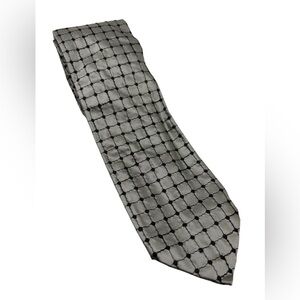 NWT Vintage Silver And Black Dot Men’s Tie Pavone